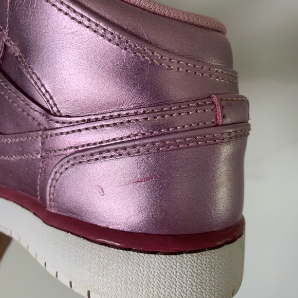 Nike Air Jordan 1 Mid Pink Sneakers - Picture 9 of 10